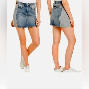 Current/Elliott Reversed‎ Mashed Mini Denim Skirt – Size 28
